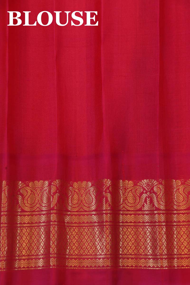 Ganga Jamuna Exclusive Handloom Pure Gadwal Silk Saree AF201528